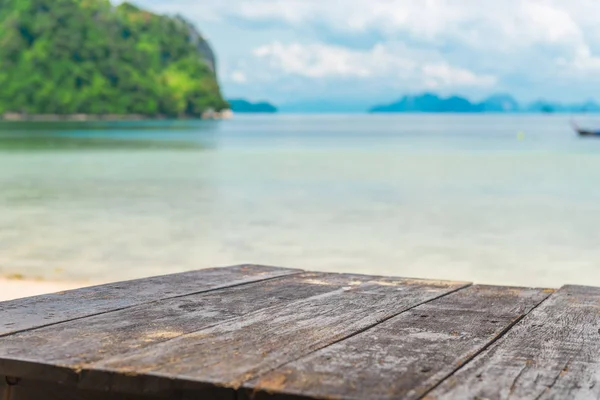 海の背景テクスチャの木製テーブル表面 — ストック写真