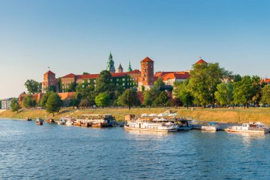 Krakow, Polonya - 11 Ağustos 2017: panoramik ünlü W