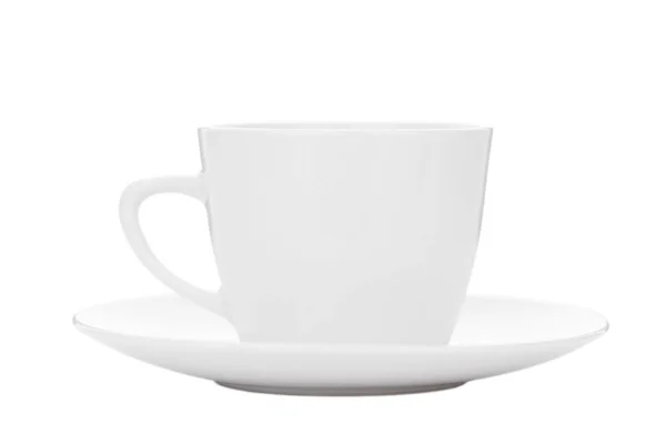 Horizontales Foto eines weißen Kaffeepaares isoliert — Stockfoto