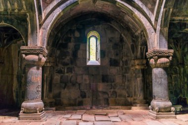Arch interior of the monastery Sanahin in Armenia, UNESCO herita