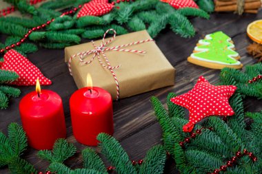 Noel konsepti - Yeni yıl nesneleri, güzel selamlama hediyeleri