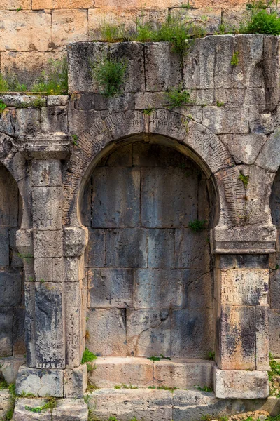 Architektoniczny Detal Muru Klasztoru Tatev Armenia — Zdjęcie stockowe