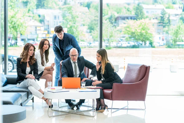 Ontmoeting Corporate Success Brainstorming Teamwork Concept — Stockfoto