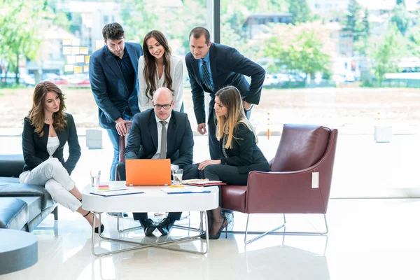 Startup Business Mensen Groep Werken Dagelijks Werk Modern Kantoor — Stockfoto