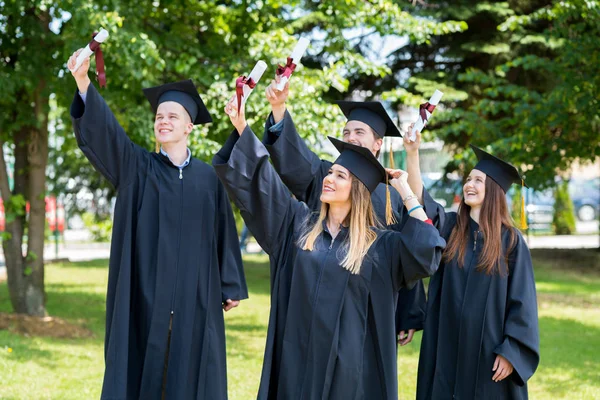 Feier Bildung Abschluss Schüler Erfolg Lernen Konzept — Stockfoto