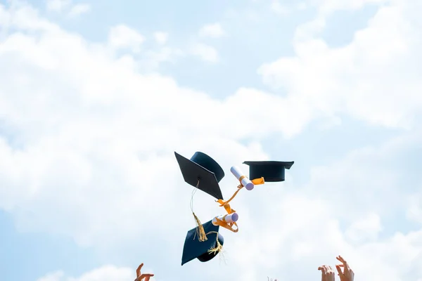 Celebração Educação Graduação Estudante Sucesso Aprendizagem Concep — Fotografia de Stock