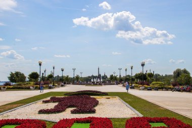 Rusya'nın altın yüzüğü. Yaroslavl güneşli yaz günü. 