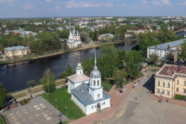 Vologda; üst görünüm; Alexander Nevsky Tapınağı; 