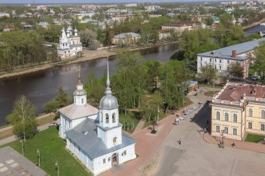 Vologda; üst görünüm; Alexander Nevsky Tapınağı; 