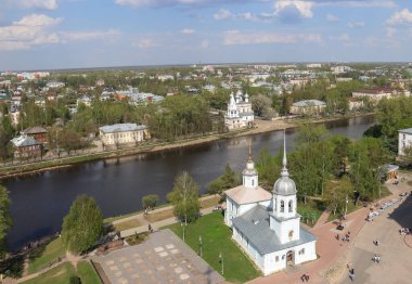 Vologda; üst görünüm; Alexander Nevsky Tapınağı; 