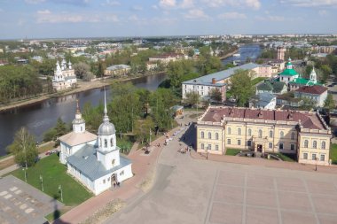 Vologda; üst görünüm; Alexander Nevsky Tapınağı; 