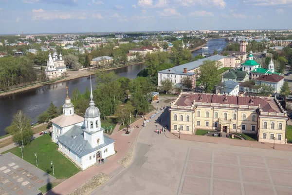 Vologda; pohled shora; chrám Alexandra Nevského; — Stock fotografie