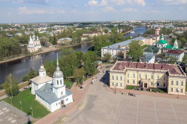 Vologda; bovenaanzicht; Alexander Nevsky Tempel; — Stockfoto