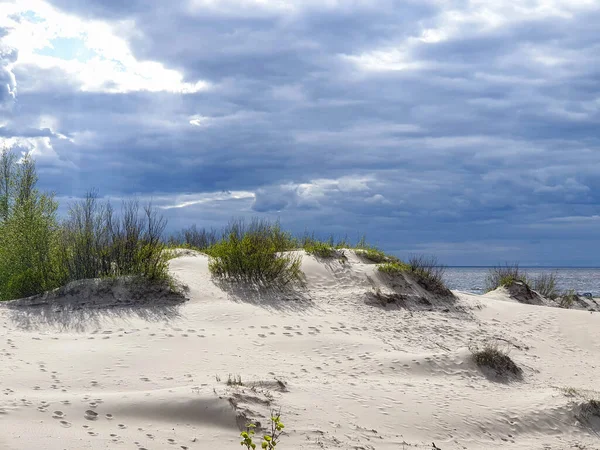 Día Verano Isla Yagry Mar Blanco Severodvinsk Región Arkhangelsk Nubes — Foto de Stock
