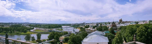 Yaroslavl Vue Hauteur Vue Depuis Clocher Monastère Transfiguration Belle Ville — Photo