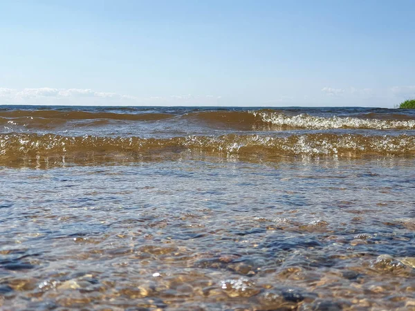 Рыбинск Рыбинское Водохранилище Возле Гэс Волга Шексна Молога Рыбинское Море — стоковое фото