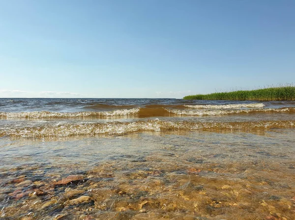 Рыбинск Рыбинское Водохранилище Возле Гэс Волга Шексна Молога Рыбинское Море — стоковое фото