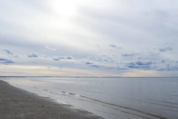 Szorstkie Białe Morze Zimny Jesienny Dzień Wyspie Yagry Severodvinsk Obwód — Zdjęcie stockowe