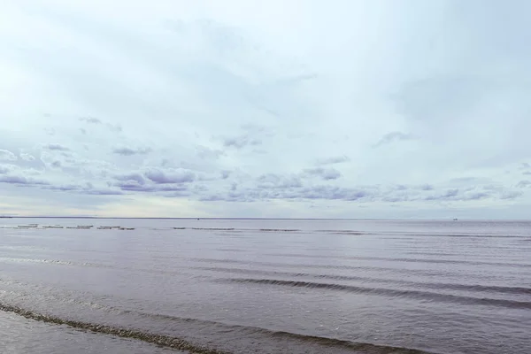 Dure Mer Blanche Journée Froide Automne Sur Île Yagry Severodvinsk — Photo