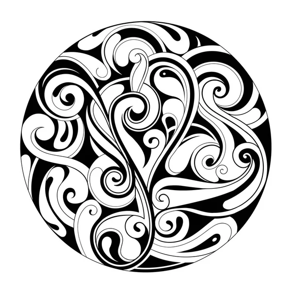 Декоративный орнамент круга — стоковый вектор