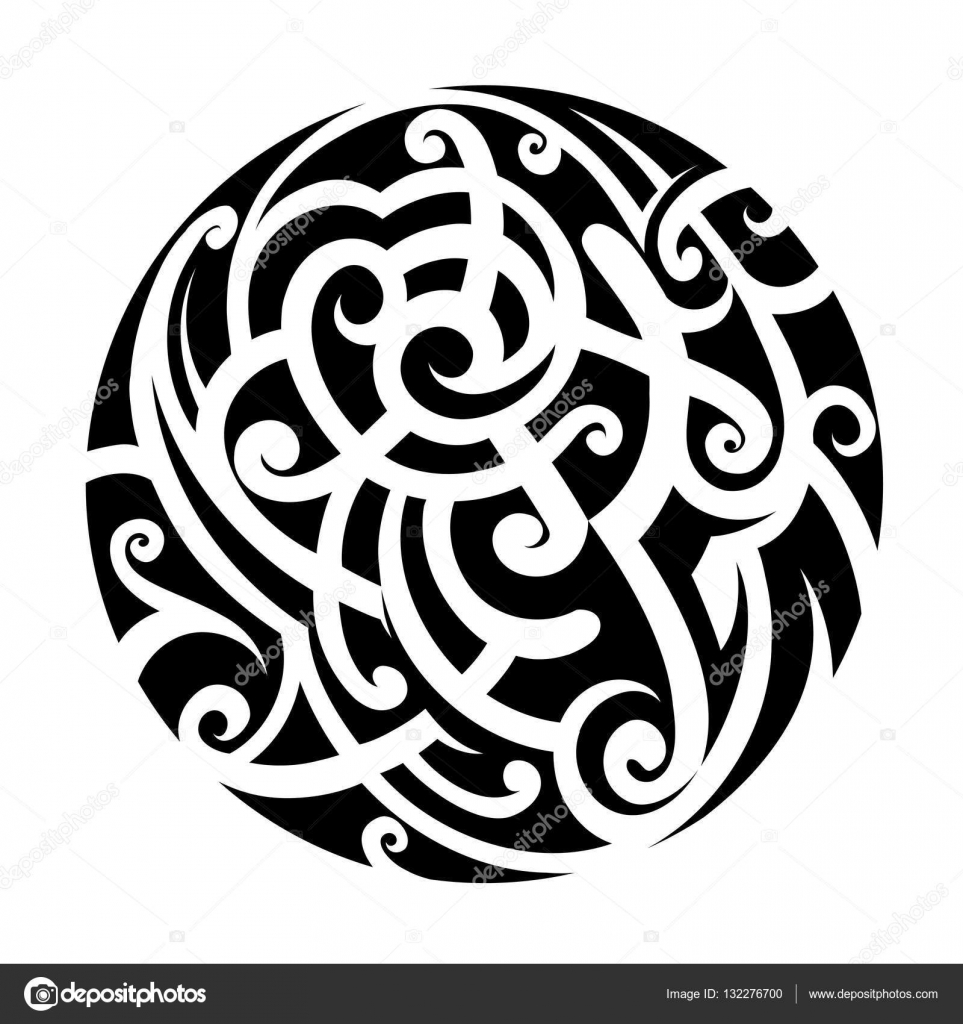 Maori Style Tattoo Stock Vector C Akv Lv 132276700