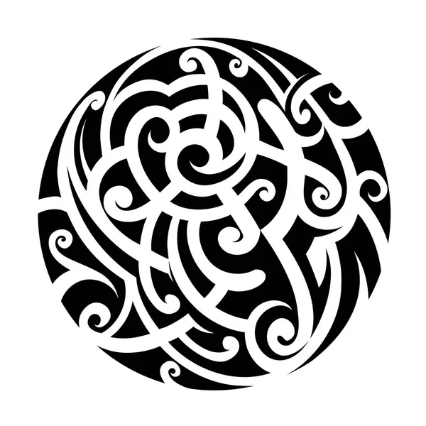 Tatouage de style maori — Image vectorielle