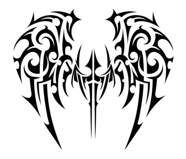 Kabile sanat kanatlar dövme