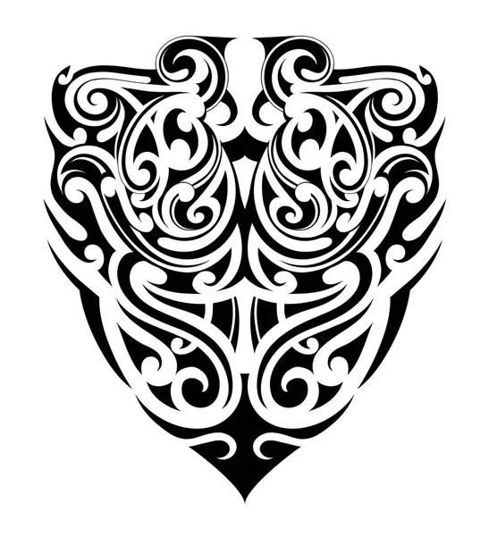 Vorm van tribal tattoo — Stockvector