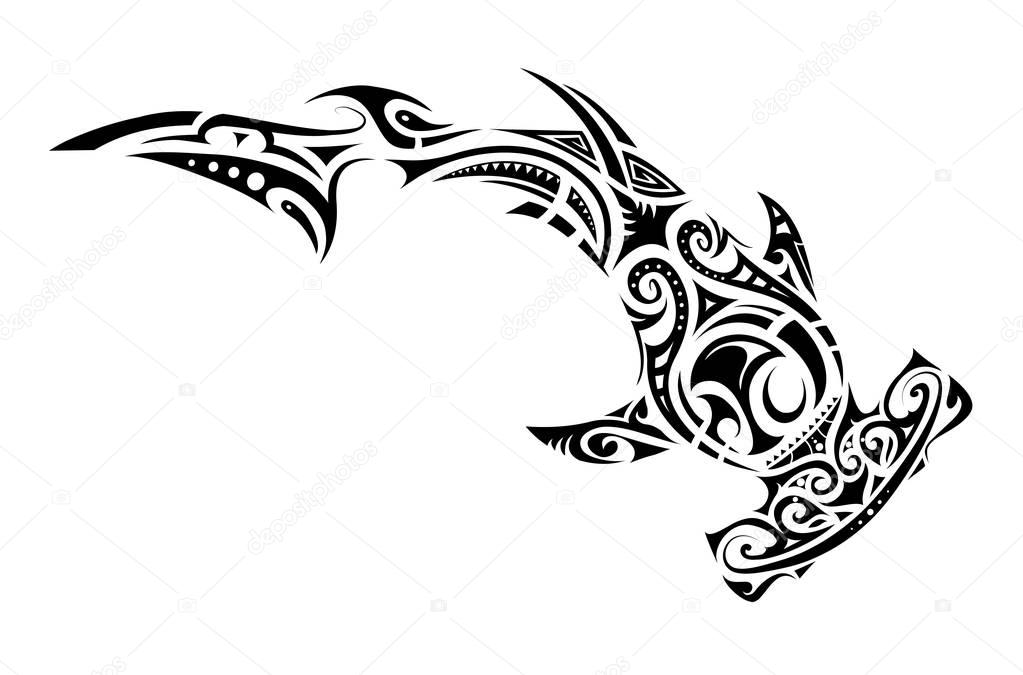 Free Free 73 Tribal Hammerhead Shark Svg SVG PNG EPS DXF File