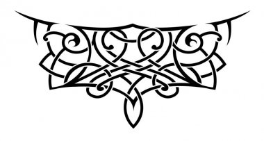 Dantel tarzı şeklinde dövme