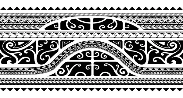 Tribal stijl arm band tatoeage, naadloze — Stockvector