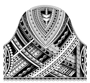 Maori half sleeve ornament clipart
