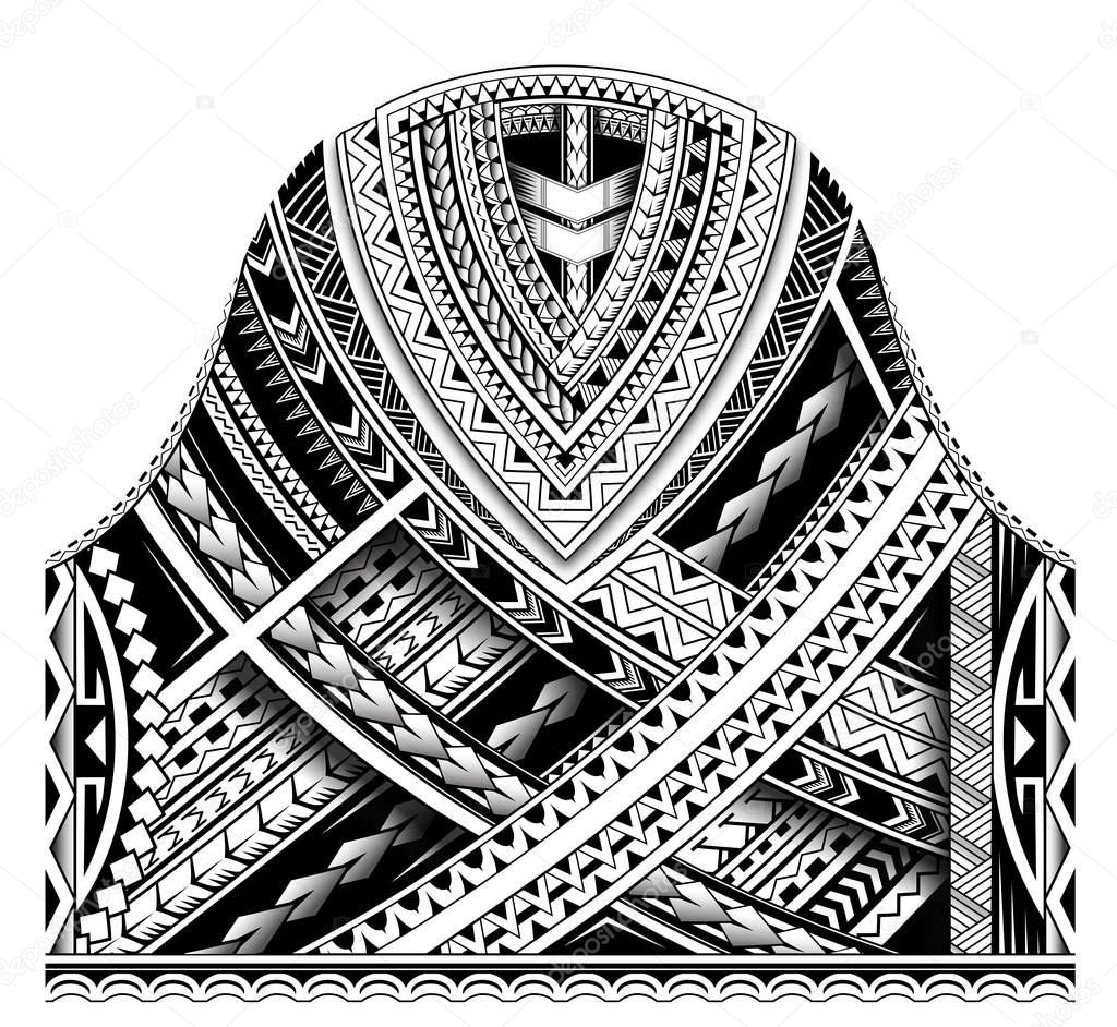 Maori half sleeve ornament