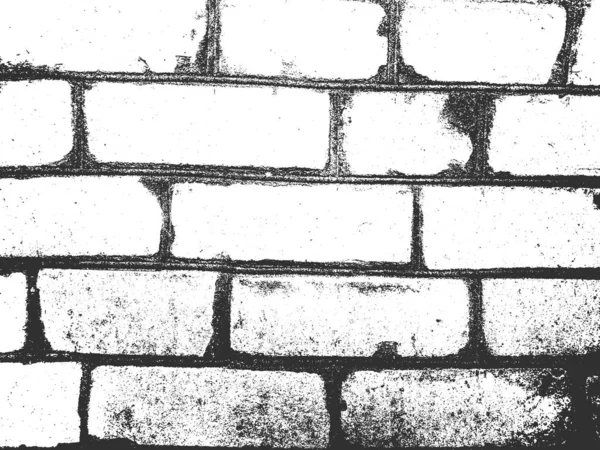 Sufrir textura de pared de ladrillo viejo. Fondo grunge blanco y negro. Ilustración vectorial . — Archivo Imágenes Vectoriales