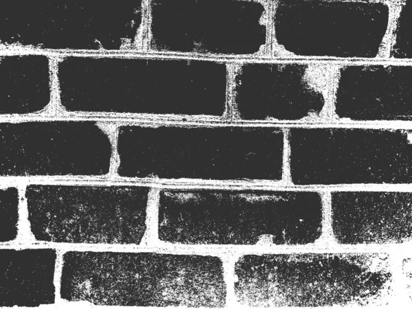 Détresse vieille texture de mur de brique. Fond grunge noir et blanc. Illustration vectorielle . — Image vectorielle