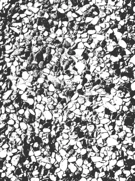 Not alten rissigen Beton Vektor Textur. Schwarz-weißer Grunge-Hintergrund. Stein, Asphalt, Gips, Marmor. — Stockvektor