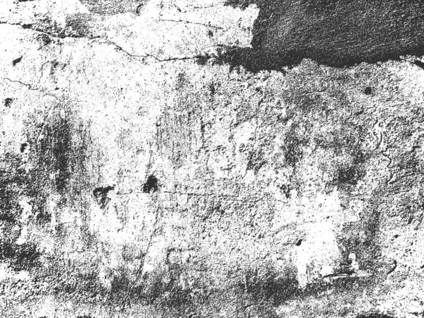 Perturbación antigua textura de vectores de hormigón agrietado. Fondo grunge blanco y negro. Piedra, asfalto, yeso, mármol . — Vector de stock