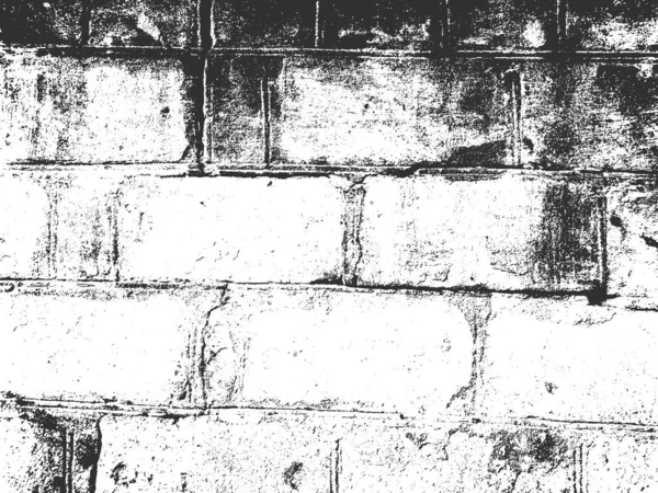 Жорстокість старої цегляної текстури стін. Чорно-білий гранжевий фон. Векторні ілюстрації . — стоковий вектор