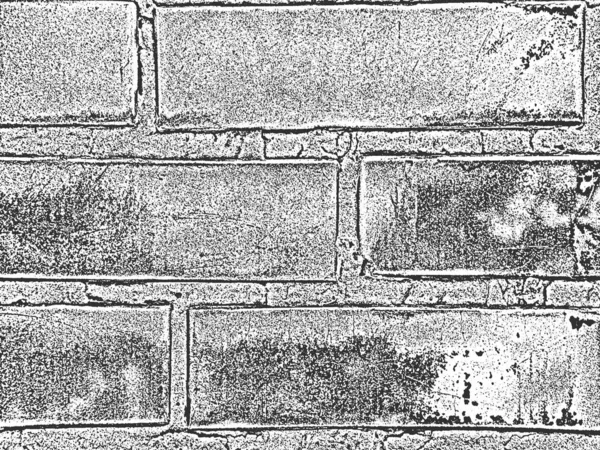 Détresse vieille texture de mur de brique. Fond grunge noir et blanc. Illustration vectorielle . — Image vectorielle