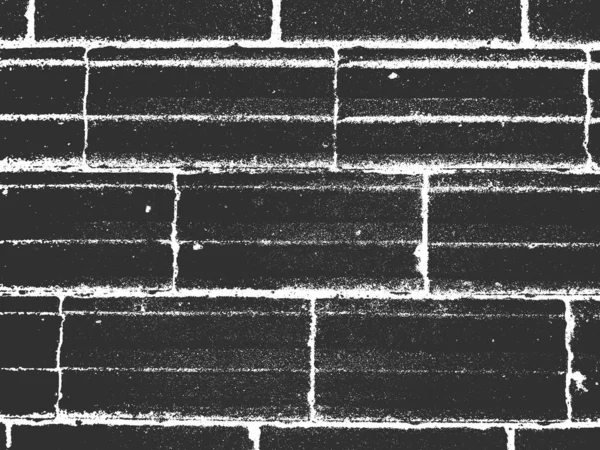 Détresse vieille texture de mur de brique. Fond grunge noir et blanc. Illustration vectorielle . — Image vectorielle