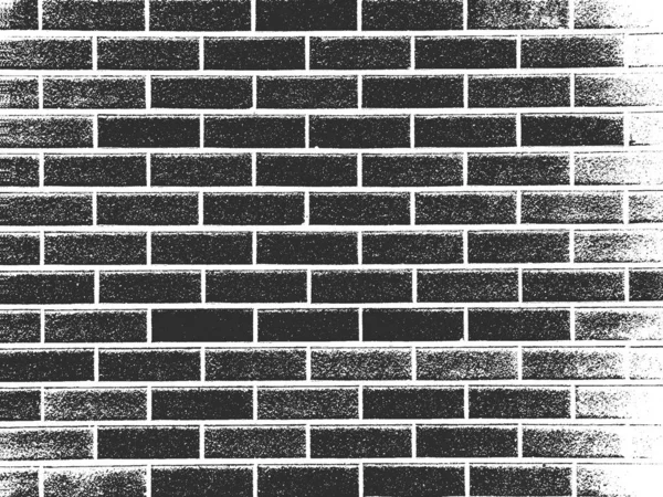 Sufrir textura de pared de ladrillo viejo. Fondo grunge blanco y negro. Ilustración vectorial . — Archivo Imágenes Vectoriales