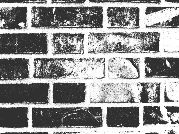 Sufrir textura de pared de ladrillo viejo. Fondo grunge blanco y negro. Ilustración vectorial . — Archivo Imágenes Vectoriales