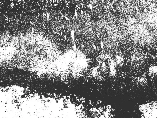 Not alten rissigen Beton Vektor Textur. Schwarz-weißer Grunge-Hintergrund. Stein, Asphalt, Gips, Marmor. — Stockvektor