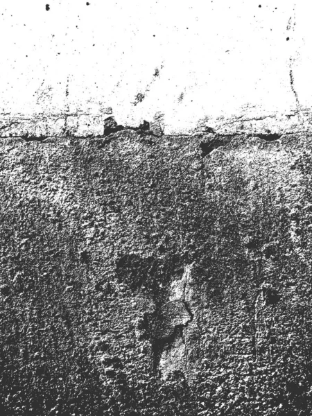 Détresse vieille texture vectorielle en béton fissuré. Fond grunge noir et blanc. Pierre, asphalte, plâtre, marbre . — Image vectorielle