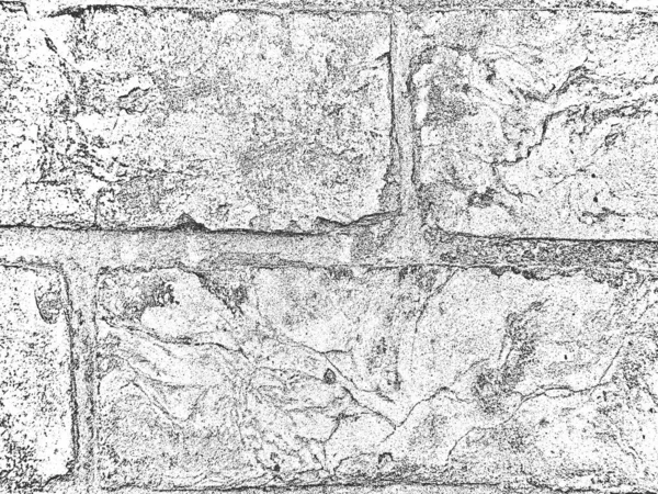 Sufrir textura de pared de ladrillo viejo. Fondo grunge blanco y negro. Ilustración vectorial . — Vector de stock