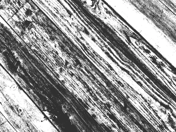 Stará, suchá dřevěná textura. Černé a bílé grungeové pozadí. Vektorová ilustrace — Stockový vektor