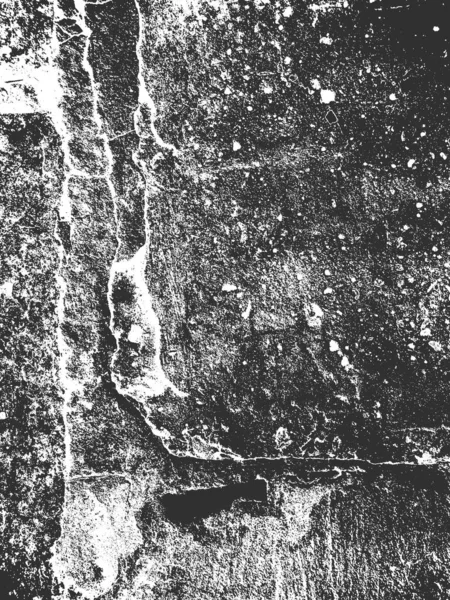 Détresse vieille texture vectorielle en béton fissuré. Fond grunge noir et blanc. Pierre, asphalte, plâtre, marbre . — Image vectorielle