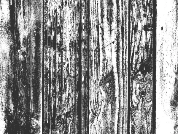 Perturbación textura de madera seca vieja. Fondo grunge blanco y negro. Ilustración vectorial — Archivo Imágenes Vectoriales