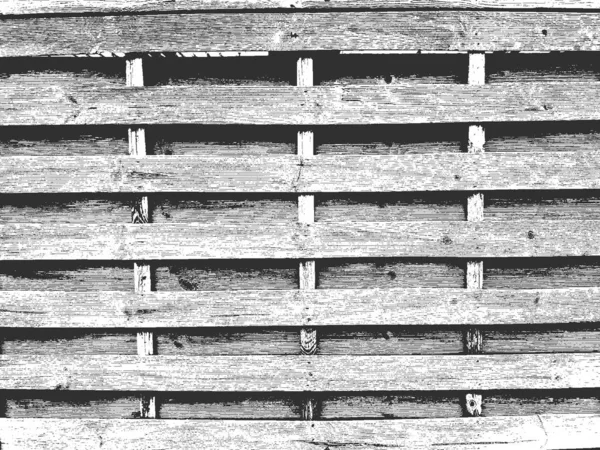 Perturbación textura de madera seca vieja. Fondo grunge blanco y negro. Ilustración vectorial — Archivo Imágenes Vectoriales