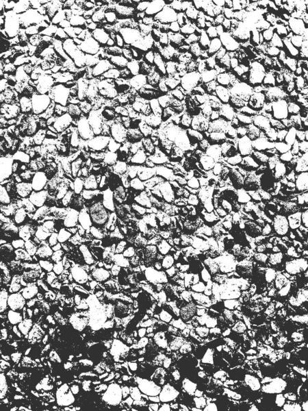 Stará popraskaná betonová vektorová struktura. Černobílé grunge pozadí. Kámen, asfalt, sádra, mramor. — Stockový vektor